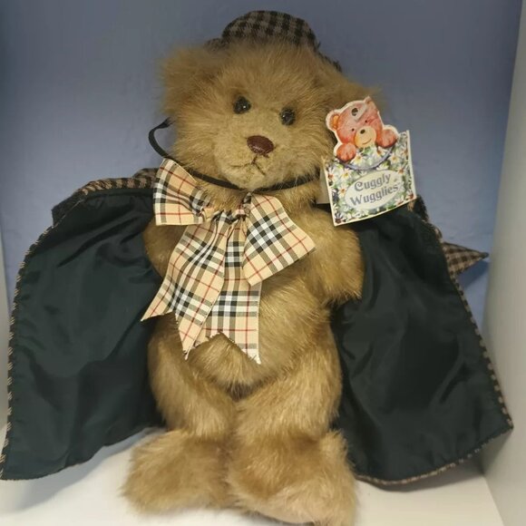 RARE Sherlock Holmes Teddy Bear Cuggly Wugglies Hangtag Elgate English Bear Co - Picture 7 of 9